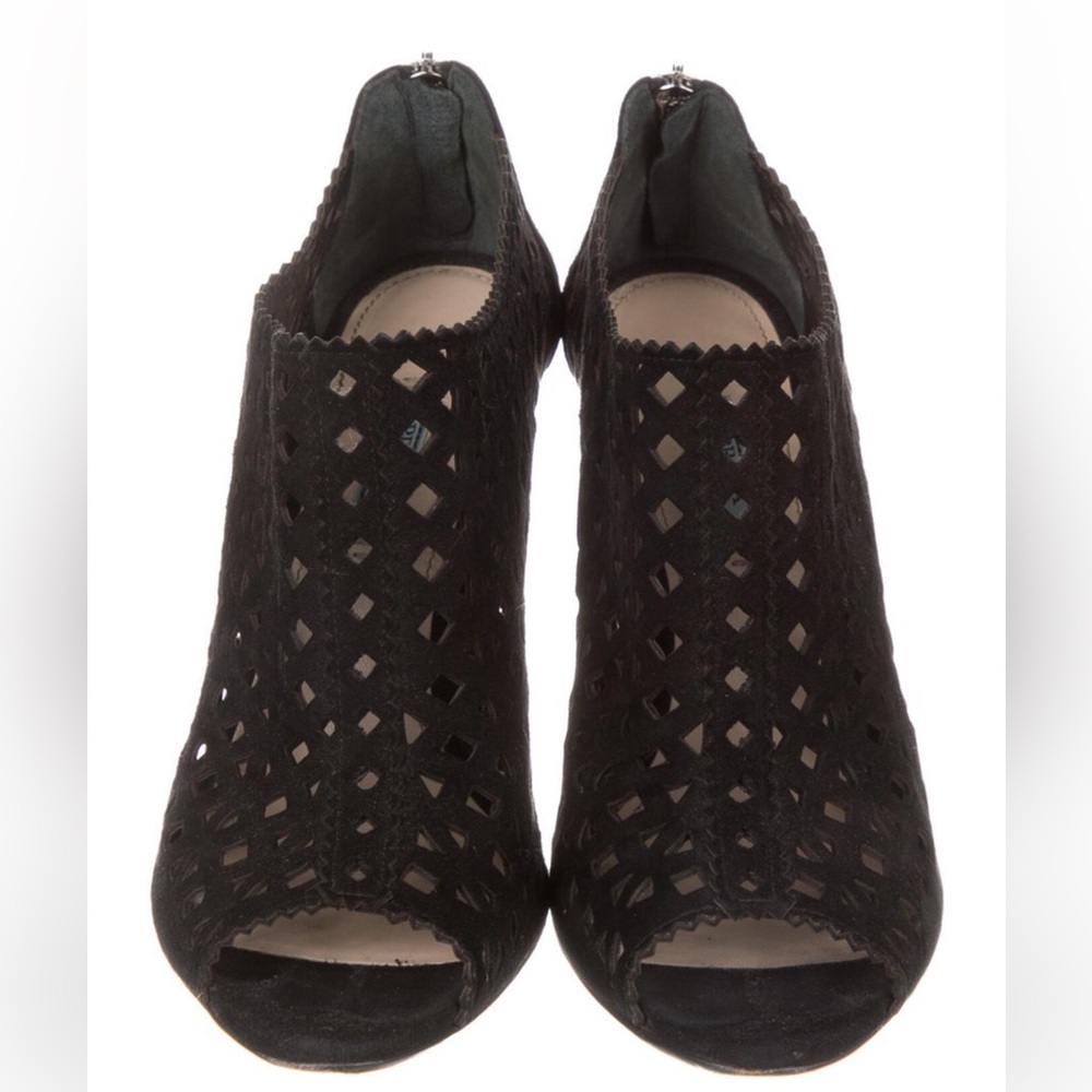 Prada Black Cutout Heels - Picture 3 of 5